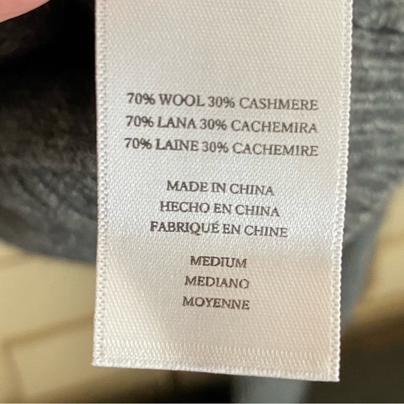 RAILS Olivia Heather Gray Pullover Sweater Cashmere Wool Slouchy Boxy Soft Sz M - Picture 4 of 7